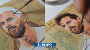 Dibujo a Lionel Messi en un billete y le quedo idéntico - Gente - Cultura