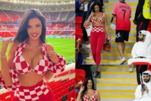 Ivana Knoll, famosa modelo de Croacia, fue expulsada del estadio en el Mundial Qatar 2022: lo que hay detrás