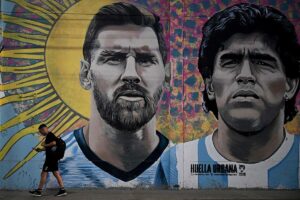 Mundial 2022 Qatar: "La camiseta ms grande del mundo": Argentina olvida todos sus problemas y es una fiesta antes de la final
