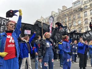 Cientos de miles de personas protestan en las calles de Francia contra las reformas de las pensiones