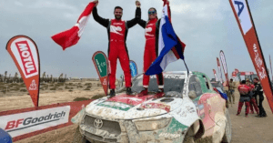 Dakar 2023: copiloto peruano cerró su participación en el top 15 del rally