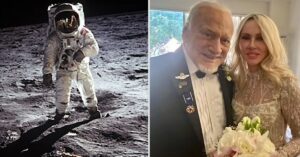 El legendario astronauta Buzz Aldrin se casó por cuarta vez a los 93 años