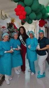 Luna Cuero visitó el Hospital Central de San Cristóbal 
