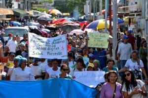 Machiques: docentes y gremios protestaron este 23 de enero