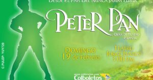 “Peter Pan y el país del Nunca Jamás”, la inolvidable historia llega al escenario del Teatro Jorge Isaacs en Cali