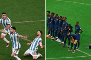 Viralizan video inédito de la mirada que le lanzó Mbappé a Messi cuando se arrodilló en el piso tras ganar la Copa del Mundo