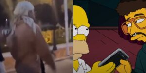 ¿Una predicción más de los Simpson? Bad Bunny también lanzó el celular de Homero (VIDEO)