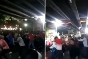 Celebración del Rey Momo en Barquisimeto terminó a botellazos (+Video)
