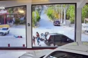 El triple choque de motos en Mérida que dejó cuatro personas heridas en Tovar (+Video)