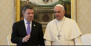 Expresidente de Colombia Juan Manuel Santos se reunió con el papa Francisco para abordar sobre la paz (Video) - AlbertoNews