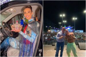 Gobernador chavista de Alejandro Terán le “regaló” un carro 0 kilómetros a la reina del carnaval de Vargas (+Videos)
