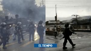 Ibagué: disturbios en las protestas entre Esmad y conductores - Otras Ciudades - Colombia