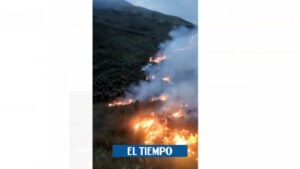 Incendios forestales en Boyacá: bomberos controlan emergencia en páramo - Otras Ciudades - Colombia