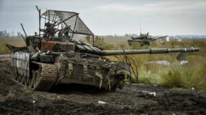 Tanque ruso en Ucrania. Foto: EiTB