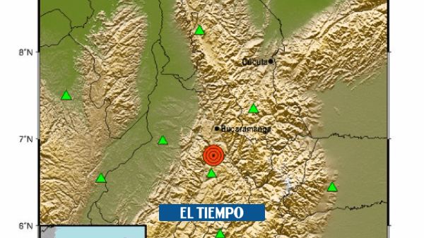Nuevo sismo en Colombia: se registra de magnitud 4,3 en Santander - Santander - Colombia