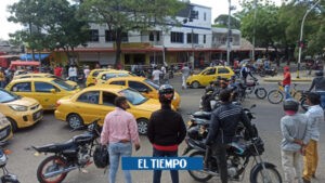 Protestas de taxistas en Riohacha deja cuatro personas capturadas - Otras Ciudades - Colombia
