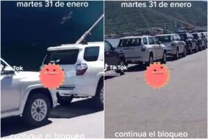 la larga fila de camionetas Toyota en Puerto Cabello (+Video)