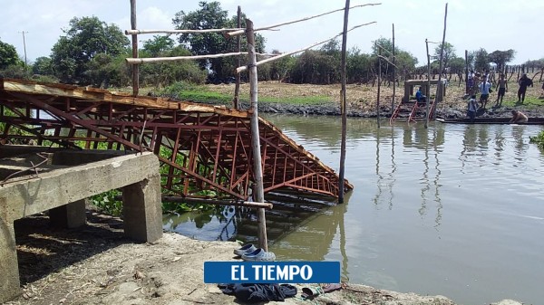 25 niños lesionados tras desplome de puente en Magdalena - Otras Ciudades - Colombia