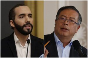 Bukele no se quedó callado y retó a Petro a bajar los índices de homicidios en Colombia en lugar de criticar la cárcel para pandilleros en El Salvador (+Video)
