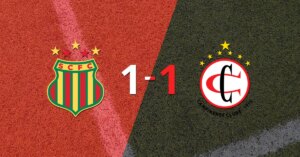 Campinense logró sacar el empate a 1 gol en casa de Sampaio Corrêa