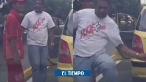 Medellín: taxista amenaza a conductor, dice haber estado en cárcel 3 veces - Medellín - Colombia