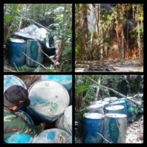 Militares destruyen un campamento de minería ilegal en parque nacional Yacapana | Diario El Luchador