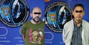 Presos dos extorsionadores que operaban desde Caracas
