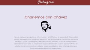¿Chávez vive? No, pero hay una inteligencia artificial que tiene su espíritu "revolucionario"