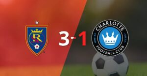 Contundente victoria de Real Salt Lake sobre Charlotte FC