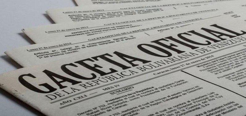 En Gaceta Oficial la Ley Orgánica de Extinción de Dominio