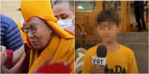 Habla el niño a quien el Dalái Lama besó en la boca (Video)