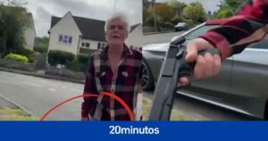 La dura amenaza de este anciano con una pistola a un videógrafo