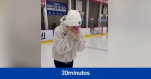 La inevitable emoción de una patinadora sobre la pista de hielo después de un accidente que casi le cuesta la vida