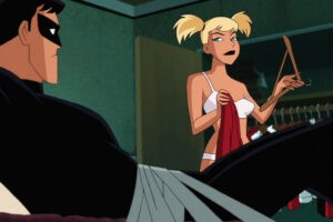 La polémica escena en la que Batman pilló a Nightwing y a Harley Quinn haciendo cosas picantes