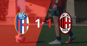Reparto de puntos en el empate a uno entre Bologna y Milan