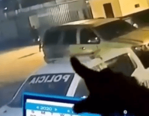 Filtraron VIDEO del "fantasma con vestido" que puso a temblar a policías en Carabobo