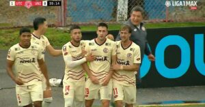 Gol de UTC para 1-0 frente a Universitario en Cajamarca por Torneo Apertura de Liga 1