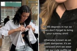 La “camisa para el metro” que causó furor de TikTok y es el nuevo método contra el acoso en Nueva York (+Videos)