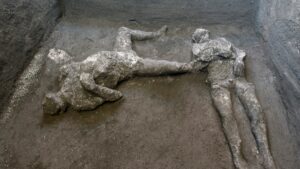 Residentes de Pompeya murieron no sólo por la erupción del Vesubio sino también por terremoto