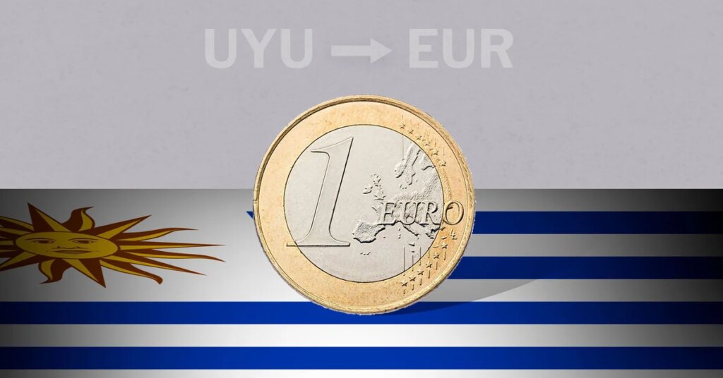 Uruguay: cotización de cierre del euro hoy 5 de mayo de EUR a UYU