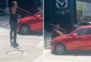 Video: hombre atacó con piedras instalaciones de Mazda en Santa Marta - Otras Ciudades - Colombia
