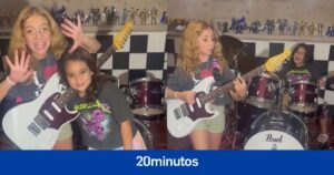 El sorprendente talento de estas hermanas de 8 y 10 años que tocan la batería y la guitarra, respectivamente