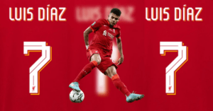 Luis Díaz usará el 7 en Liverpool y reembolsará personalmente a quienes compraron la camiseta con su número antiguo