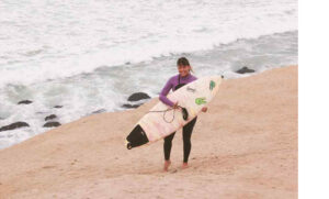 Adriana Cano al internacional de Surf