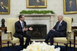 Biden recibe en la Casa Blanca al presidente de Israel, Isaac Herzog, tras no invitar a Netanyahu