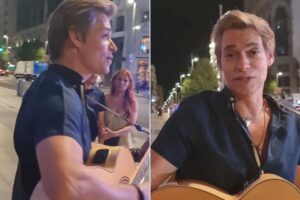 Carlos Baute sorprende a sus fanáticos al cantar de madrugada en las calles de Madrid (+Video)