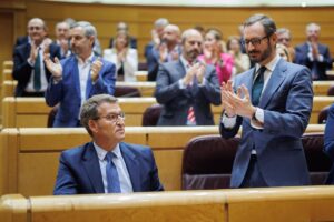 Con el 91% escrutado, el PP afianza su mayoría absoluta en el Senado con 142 escaños y el PSOE se queda con 93