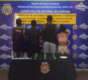 División Contra Drogas detuvo a 4 jíbaros en La Lucha