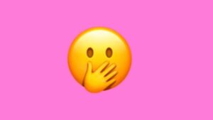 El verdadero significado del emoji de la carita que se tapa la boca
