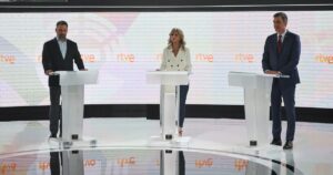 Elecciones generales 23-J | Así te hemos contado el debate a tres entre Pedro Sánchez, Santiago Abascal y Yolanda Díaz en RTVE